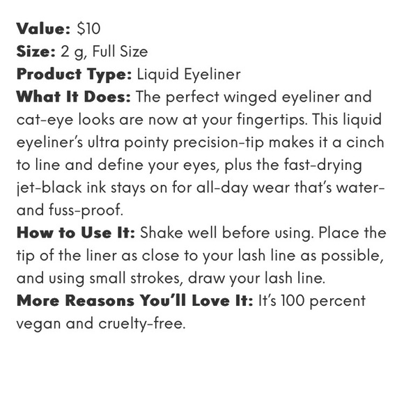 TRIFLE COSMETICS Makeup Trifle Cosmetics Nwt Fullsize Lava Liner